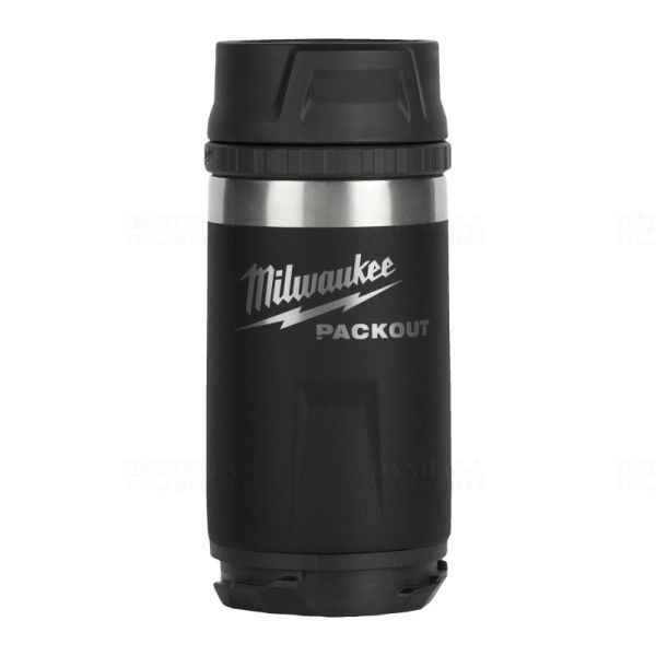 PACKOUT™ Isolierbecher 355 ml mit Trinkdeckel, schwarz / Milwaukee # 4932498978 / EAN: 4058546528478